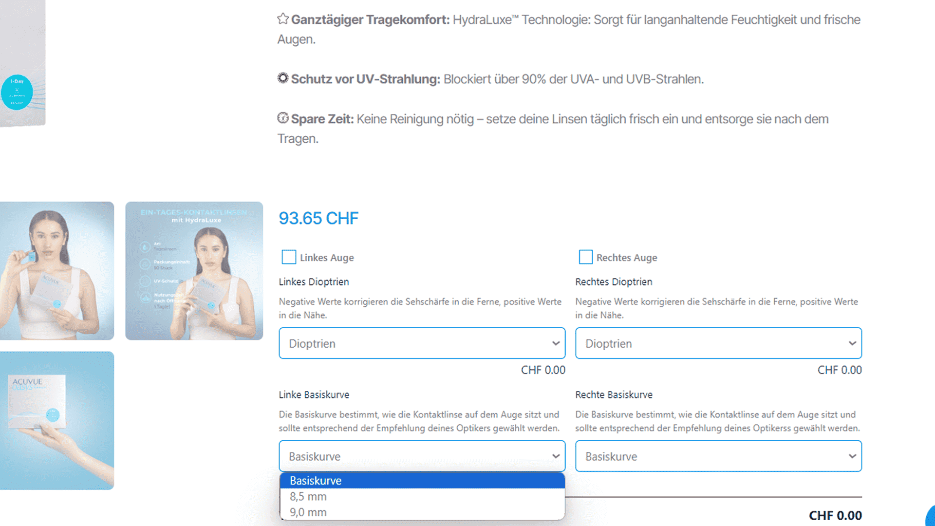 Basiskurve bei Kontaktlinsen 5 hilfreiche Ratschläge